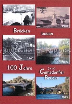 Postkarte Carte Postale Jena Thüringen 100 Jahre Camsdorfer Brücke