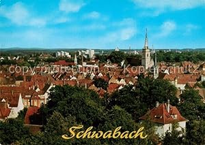 Postkarte Carte Postale Schwabach Stadtblick