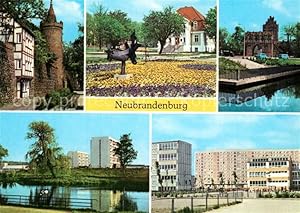 Bild des Verkufers fr Postkarte Carte Postale Neubrandenburg Wiekhaus Mnchenturm Erich-Weinert- und Friedrich-Wolf-Oberschule zum Verkauf von Versandhandel Boeger