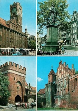 Postkarte Carte Postale Torun Thorn Ratusz Staromiejski Brama Mostowa Pomnik Mikolaja Kopernika
