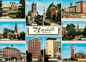 Postkarte Carte Postale Neuss Stadthalle St Quirinus Obertor Heuss Platz Dreikönigskirche Drususp...