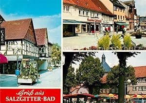 Postkarte Carte Postale Salzgitter Bad Cafe Dorfmotive Marktplatz