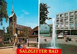Postkarte Carte Postale Salzgitter Bad St Marien Kirche Springbrunnen