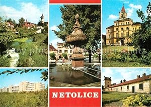 Postkarte Carte Postale Netolice Nettolitz Czechia Brunnen Neubauten