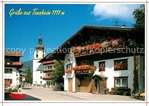 Bild des Verkufers fr Postkarte Carte Postale Tannheim Tirol Pfarrkirche Heiliger Nikolaus von Myra zum Verkauf von Versandhandel Boeger