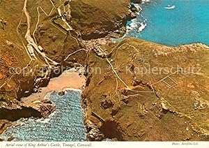 Bild des Verkufers fr Postkarte Carte Postale Tintagel Cornwall Fliegeraufnahme King Arthurs Castle zum Verkauf von Versandhandel Boeger