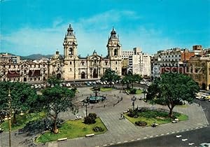 Postkarte Carte Postale Lima Peru Kathedrale