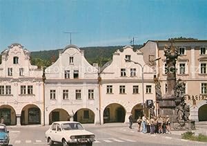 Postkarte Carte Postale Ladek Zdroj Stadtpanorama Brunnen