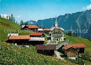 Bild des Verkufers fr Postkarte Carte Postale Tenna GR Bergdorf mit Kirche Safiental Alpen zum Verkauf von Versandhandel Boeger