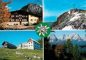 Postkarte Carte Postale Windischgarsten Linzerhaus Dümlerhütte Gipfelkreuz am Warscheneck Zellerh...