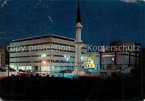 Postkarte Carte Postale Tripoli Libyen Sidi Bellmann Moschee Nachtaufnahme