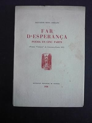 Seller image for FAR D' ESPERANA : POEMA EN CINC PARTS. for sale by Auca Llibres Antics / Yara Prez Jorques