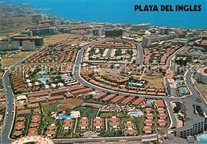 Postkarte Carte Postale Playa del Ingles Gran Canaria Vista aérea