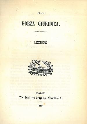 Della forza giuridica. Lezione