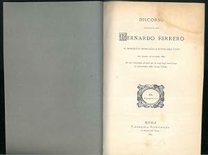 Discorso pronunciato dal comm. Bernardo Ferrero al banchetto offertogli a Buttigliera d'Asti nel ...