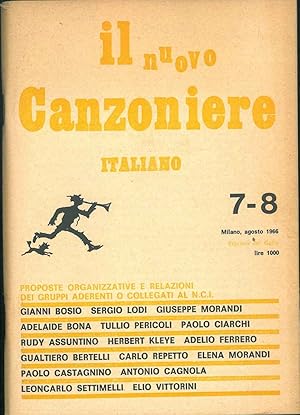 Il Nuovo Canzoniere italiano n° 7 e 8.