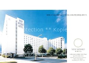 Postkarte Carte Postale Kyoto New Miyako Hotel in front of Kyoto Hachijo guchi Station