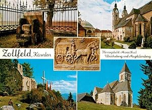 Postkarte Carte Postale Zollfeld Herzogstuhl Maria Saal Ulrichsberg und Magdalensberg