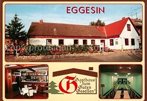 Postkarte Carte Postale Eggesin Gasthaus zum guten Gesellen Monika und Lutz Gutgesell