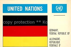 Postkarte Carte Postale Politik United Nations Germany New York Geneve
