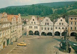 Postkarte Carte Postale Ladek Zdroj Kamieniczkiw Rynku Barokowa figura wotywna