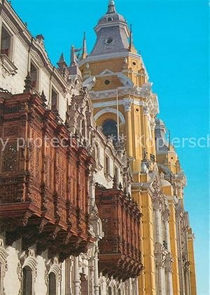 Postkarte Carte Postale Lima Peru Arceveche et Cathedrale