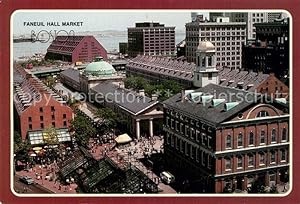 Bild des Verkufers fr Postkarte Carte Postale Boston Massachusetts Faneuil Hall Market Place and the Marriott Hotel zum Verkauf von Versandhandel Boeger
