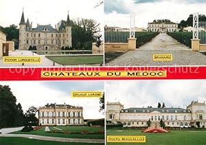 Seller image for Postkarte Carte Postale Medoc Region Chateaux du Medoc Pichon Longueville Branaire Gruaud Larose Ducru Beaucaillou for sale by Versandhandel Boeger