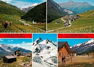 Postkarte Carte Postale Langtaufers Landschaftspanorama Ötztaler Alpen Vinschgau