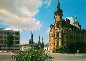 Postkarte Carte Postale Oldenburg Niedersachsen Partie am Schloss Blick zur Kirche