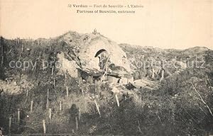 Bild des Verkufers fr Postkarte Carte Postale Verdun Meuse Fort de Souville Eingang zum Verkauf von Versandhandel Boeger