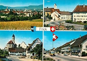 Postkarte Carte Postale Frick Panorama Kirche Stadtansicht