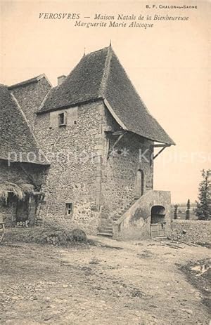 Image du vendeur pour Postkarte Carte Postale Verosvres Maison Natale de la Bienheureuse Marguerite Marie Alacoque mis en vente par Versandhandel Boeger