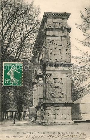 Bild des Verkufers fr Postkarte Carte Postale Saintes Charente-Maritime Arc de Triomphe de Germanicus zum Verkauf von Versandhandel Boeger