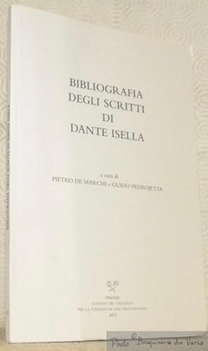 Bild des Verkufers fr Bibliografia degli scritti di Dante Isella. zum Verkauf von Bouquinerie du Varis