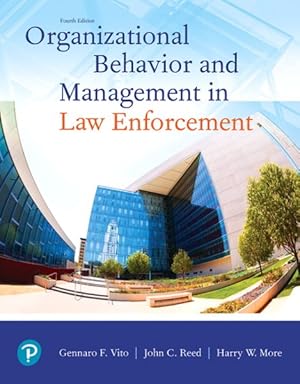 Imagen del vendedor de Organizational Behavior and Management in Law Enforcement a la venta por GreatBookPrices