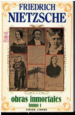 Imagen del vendedor de OBRAS INMORTALES. Tomo I. CRNICA BIOGRFICA / CRNICA WAGNERIANA / CRNICA BIBLIOGRFICA / EL ANTICRISTO / ECCE HOMO / MI HERMANA Y YO / EL ORIGEN DE LA TRAGEDIA A PARTIR DEL ESPRITU DE LA MSICA. Trad. V.V. A.A. a la venta por angeles sancha libros