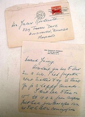 AUTOGRAPHED LETTER SIGNED (ALS) to her son James