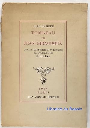 Image du vendeur pour Tombeau de Jean Giraudoux mis en vente par Librairie du Bassin