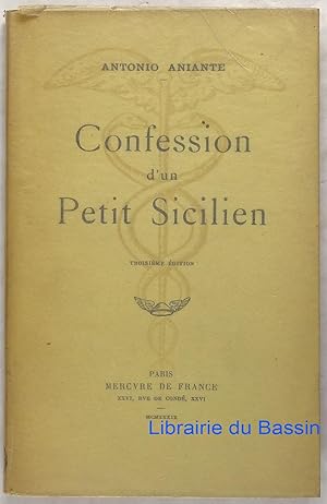 Seller image for Confession d'un Petit Sicilien for sale by Librairie du Bassin