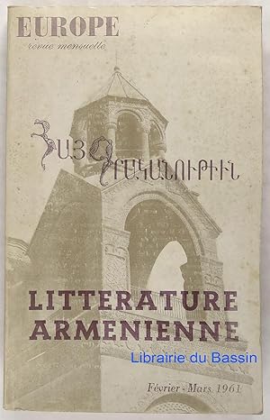 Europe n°382-383 Littérature arménienne