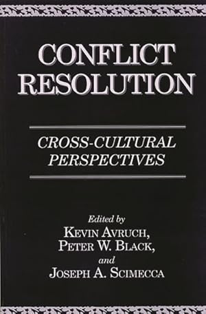 Imagen del vendedor de Conflict Resolution : Cross-Cultural Perspectives a la venta por GreatBookPrices