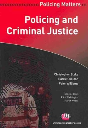 Imagen del vendedor de Policing and Criminal Justice a la venta por GreatBookPrices