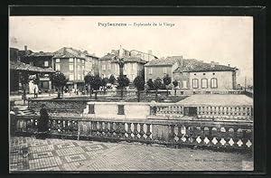 Carte postale Puylaurens, Esplanade de la Vierge