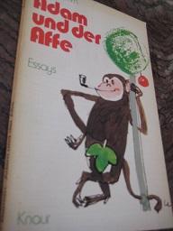 Bild des Verkufers fr Adam und der Affe Essays zum Verkauf von Alte Bcherwelt
