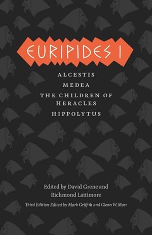 Bild des Verkufers fr Euripides I : Alcestis / Medea / The Children of Heracles / Hippolytus zum Verkauf von GreatBookPrices