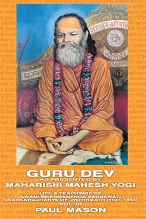 Bild des Verkufers fr Guru Dev As Presented by Maharishi Mahesh Yogi zum Verkauf von GreatBookPrices