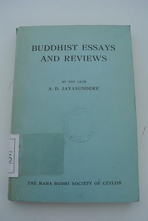 Buddhist Essays and Reviews.