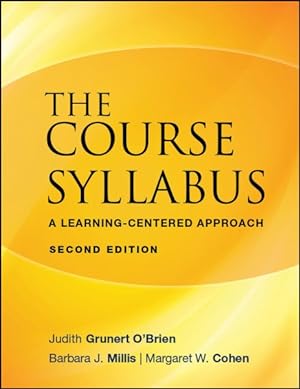 Imagen del vendedor de Course Syllabus : A Learning-centered Approach a la venta por GreatBookPrices