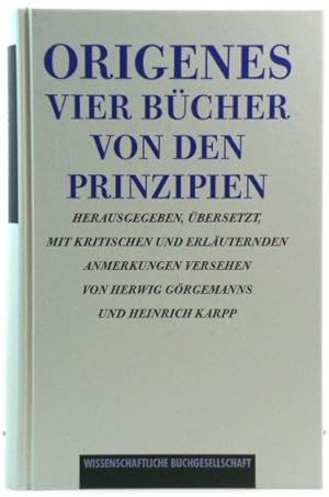 Vier BUcher Von Den Prinzipien